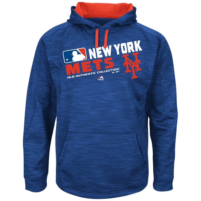 New York Mets Royal Team Choice Streak Authentic Collection Hoodie