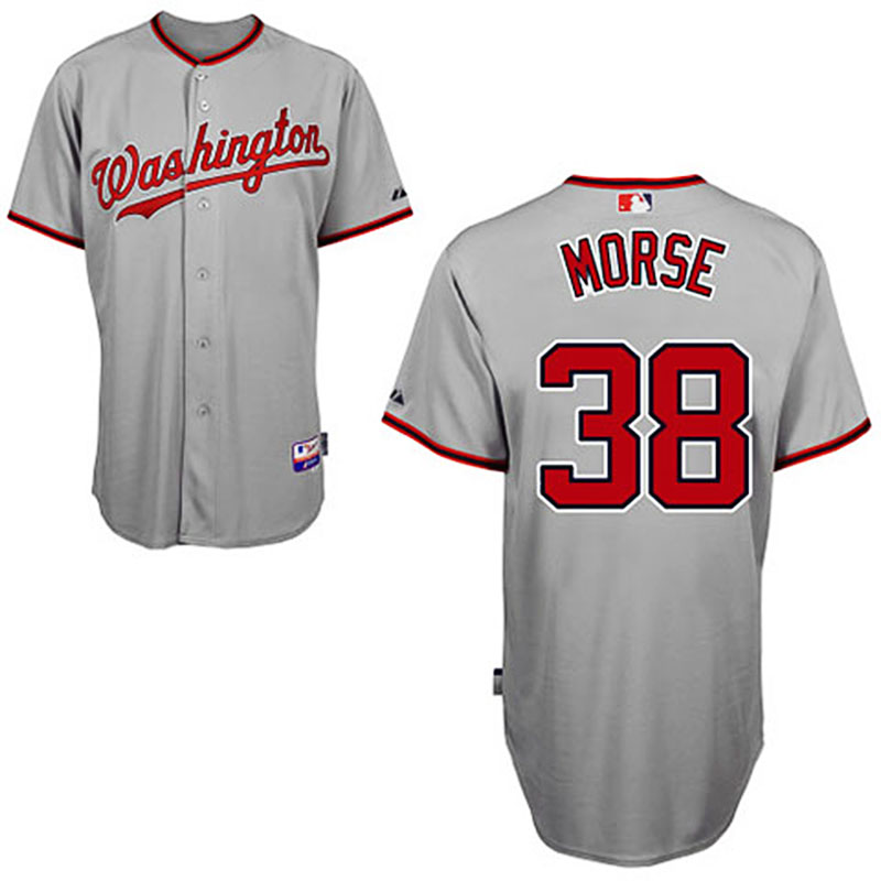 Washington Nationals #38 Michael Morse Grey 2011 Road Cool Base Jersey