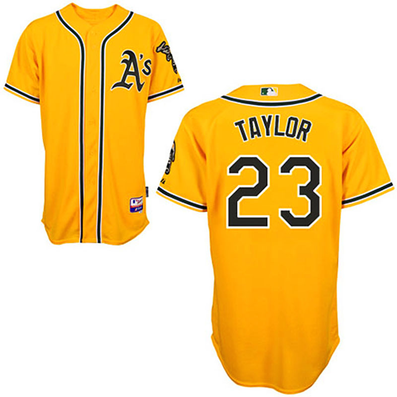 Oakland Athletics #23 Michael Taylor Yellow 2011 Alternate 2 Cool Base Jersey