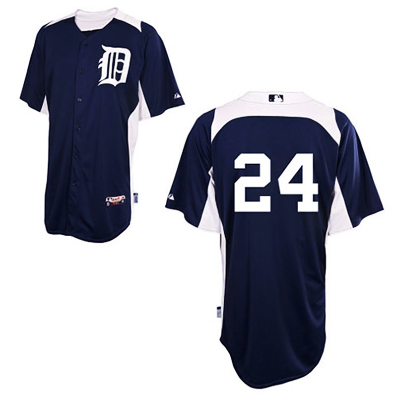 Detroit Tigers #24 Miguel Cabrera Navy Blue 2011 Home Cool Base BP Jersey