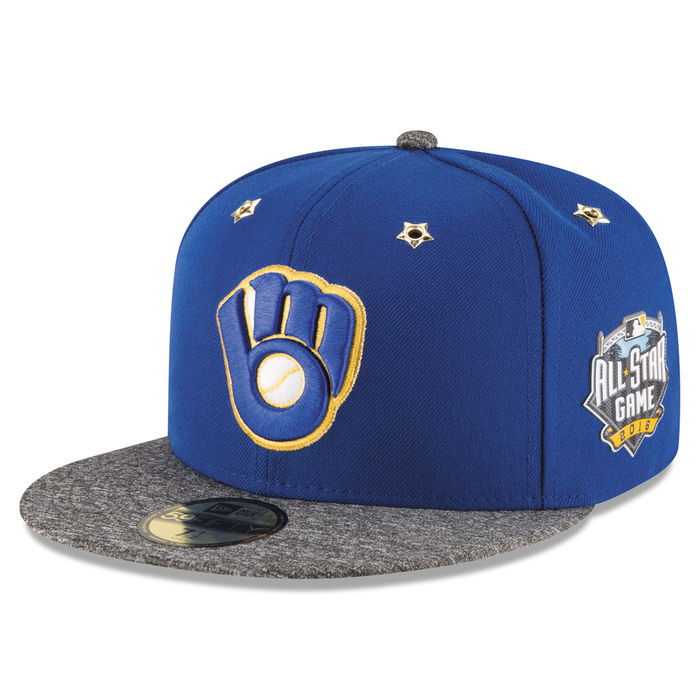 Milwaukee Brewers New Era Royal 2016 MLB All-Star Game Patch 59FIFTY Fitted Hat