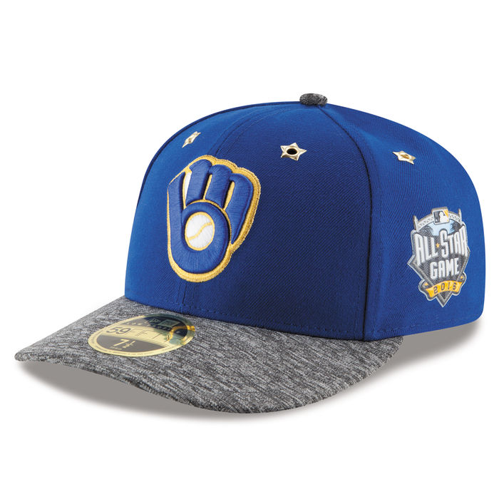 Milwaukee Brewers New Era Royal 2016 MLB All-Star Game Patch Low Profile 59FIFTY Fitted Hat