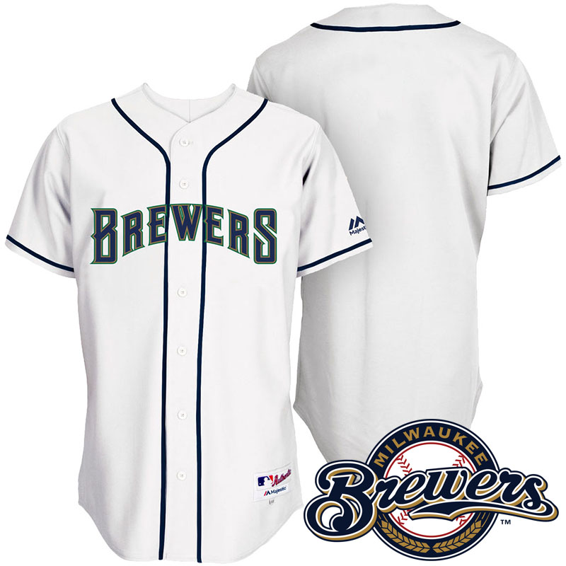 Milwaukee Brewers White 1994 Turn Back The Clock Throwback Jersey