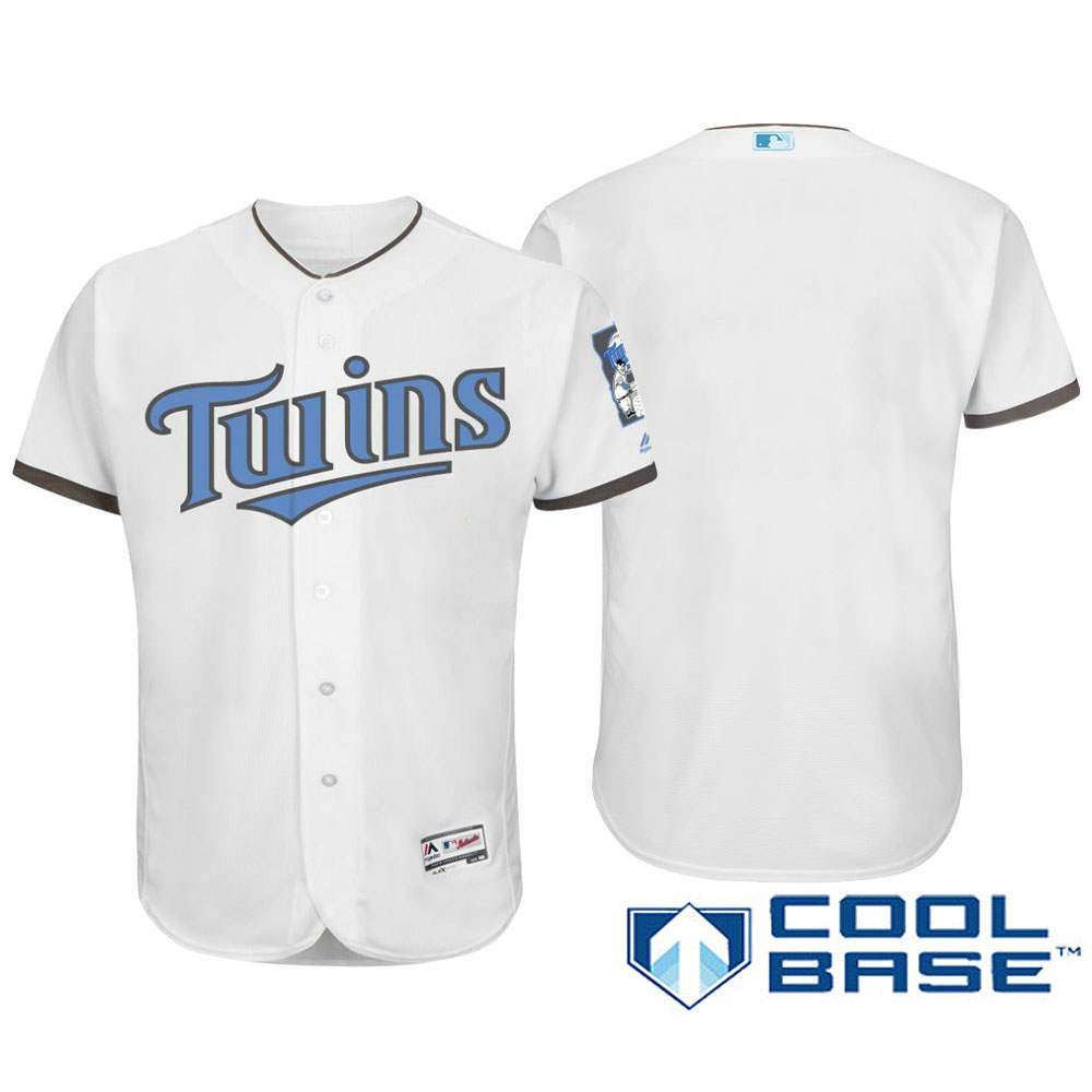 Minnesota Twins 2016 Father's Day White Cool Base Team Jersey