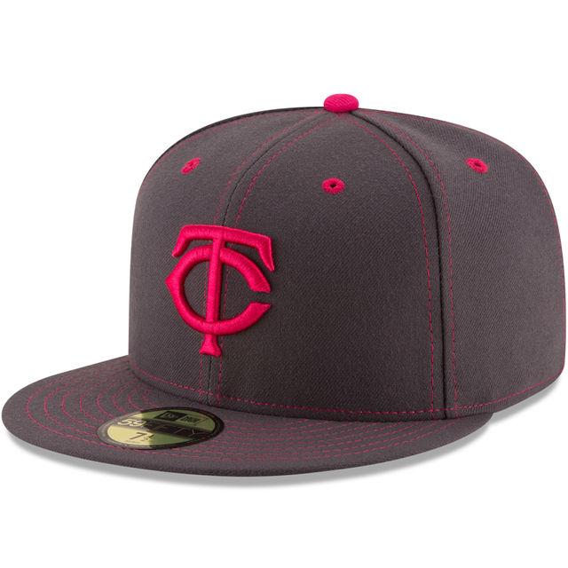 Minnesota Twins New Era Graphite 2016 Mother's Day 59FIFTY Fitted Hat