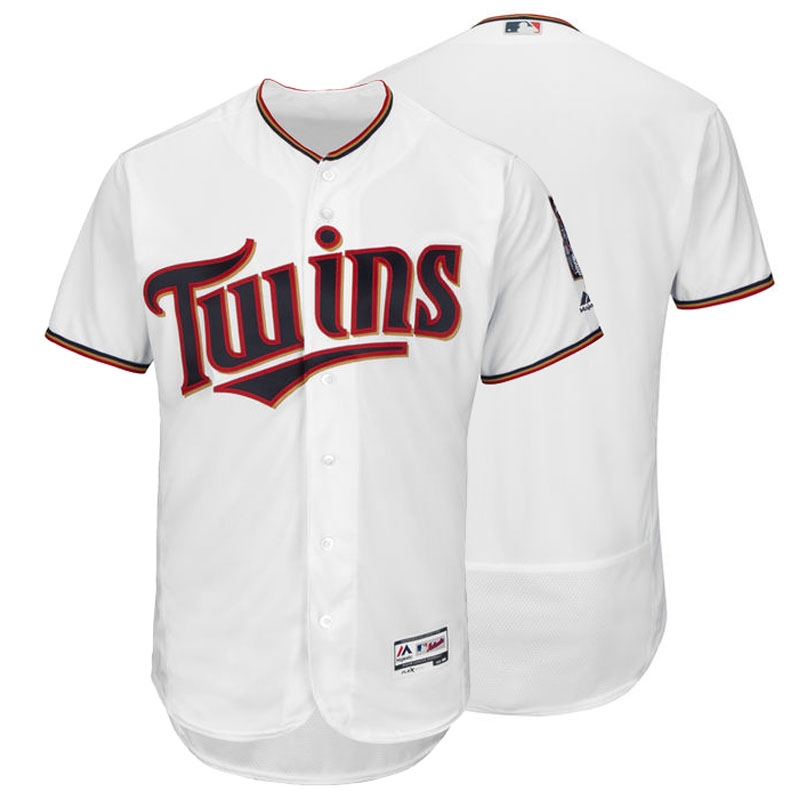 Minnesota Twins Majestic White Flexbase Authentic Collection Team Jersey