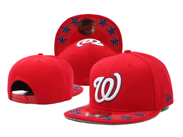 Washington Nationals New Era Red Adjustable Performance Hat