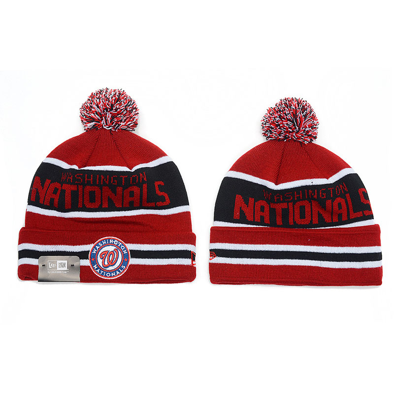 Washington Nationals Red Biggest Fan Cuffed Knit Hat