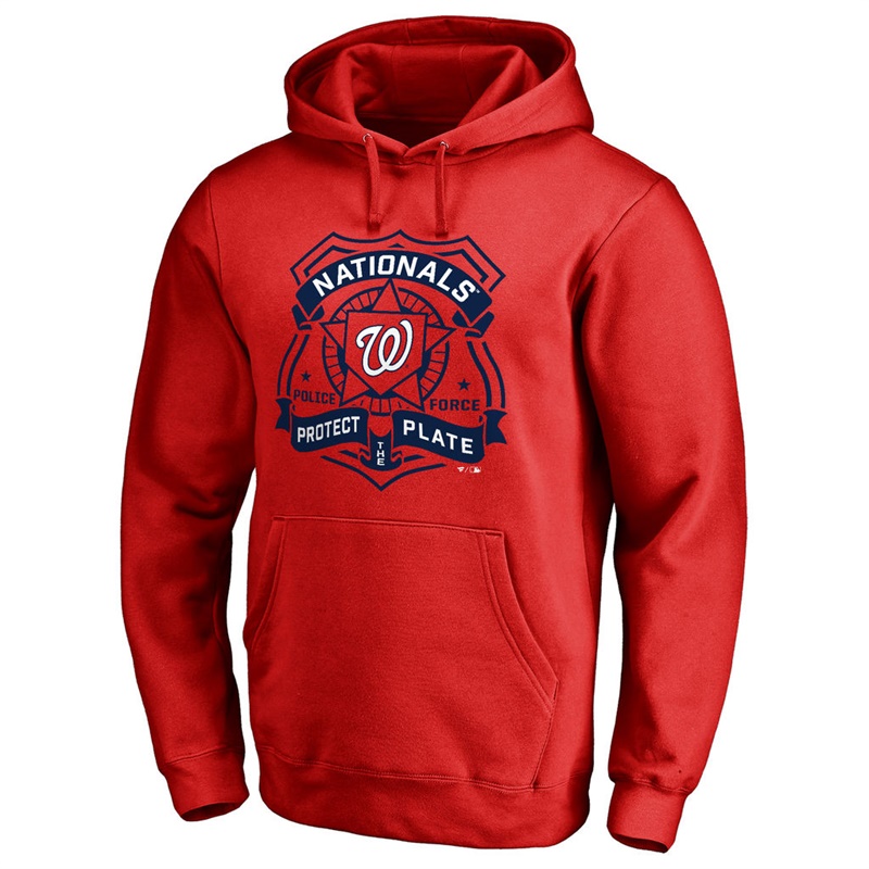 Washington Nationals Red Police Badge Aunthetic Pullover Hoodie