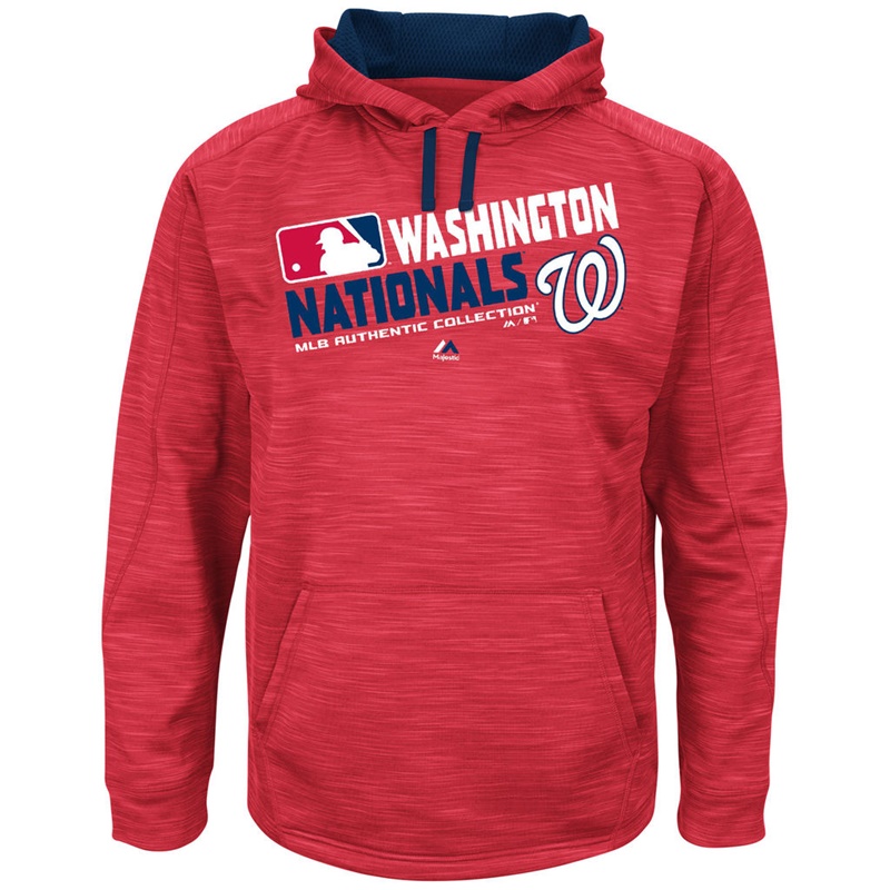 Washington Nationals Red Team Choice Streak Authentic Collection Hoodie