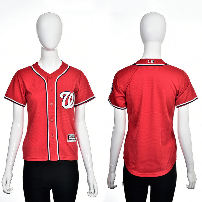 Women's Washington Nationals Red 2016 Cool Base Team Jersey