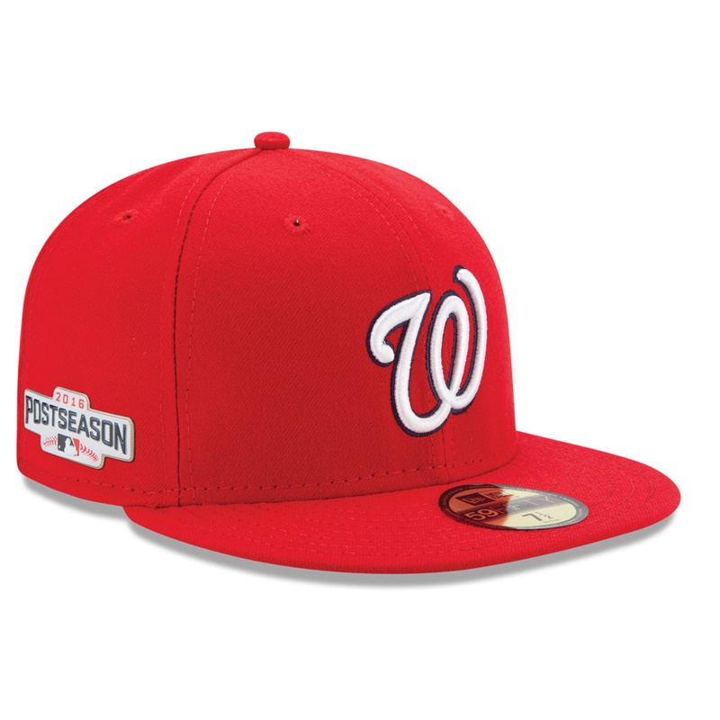 Washington Nationals Red 2016 Postseason Side Patch 59FIFTY Fitted Hat