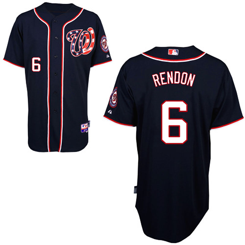 Washington Nationals #6 Anthony Rendon Men's Authentic Navy Blue Alternate Majestic MLB Cool Base Jersey