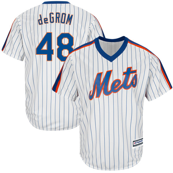 New York Mets #48 Jacob deGrom White Official Cool Base Player Jersey