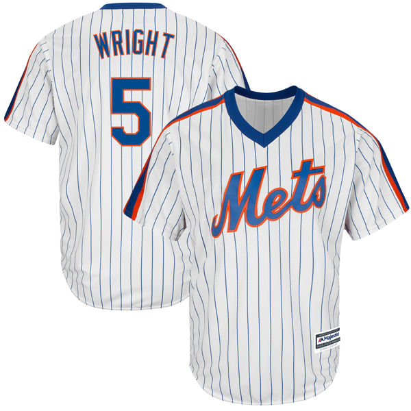 New York Mets #5 David Wright White Official Cool Base Player Jersey