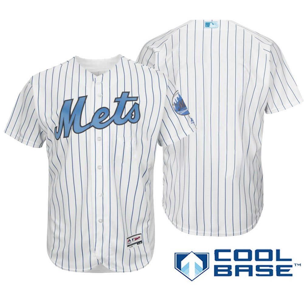 New York Mets 2016 Father's Day White Cool Base Team Jersey