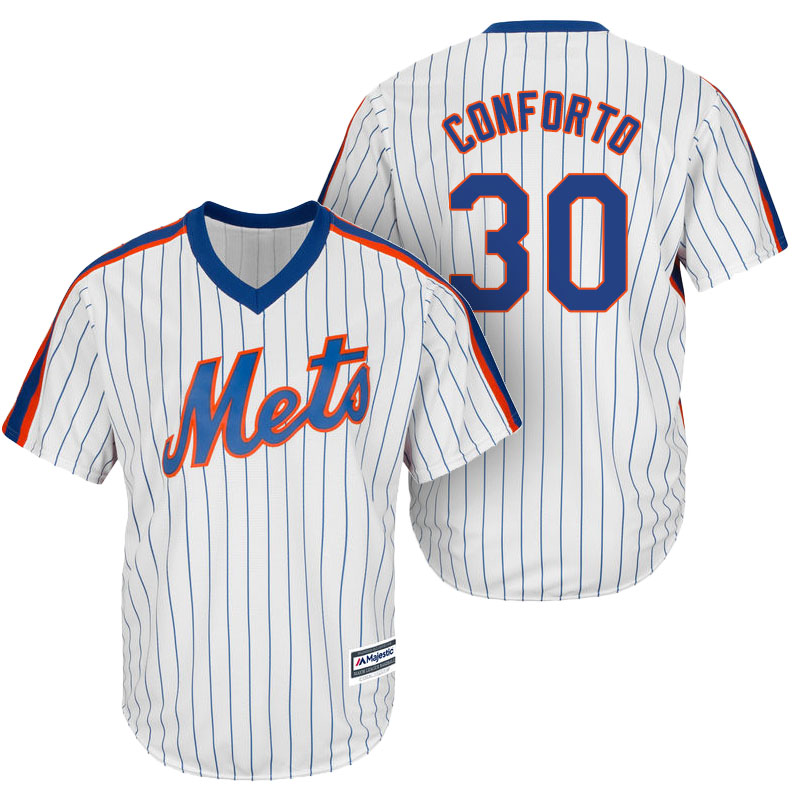 New York Mets #30 Michael Conforto White Official Cool Base Player Jersey