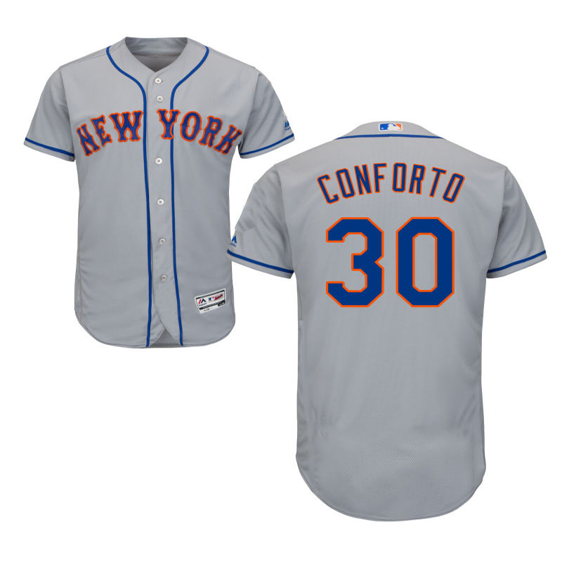 New York Mets Michael Conforto #30 Gray Official Cool Base Jersey