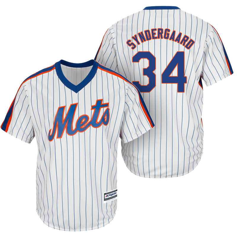 New York Mets #34 Noah Syndergaard White Official Cool Base Player Jersey