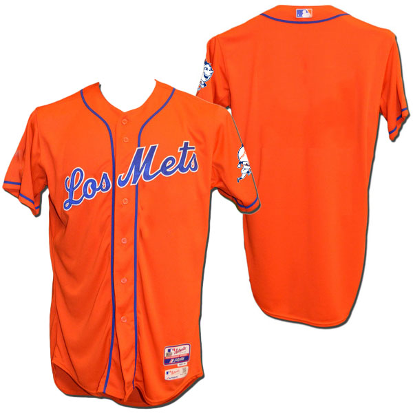 New York Mets Majestic Orange Flexbase Authentic Collection Team Jersey