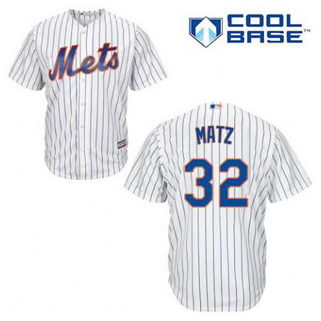 New York Mets Steven Matz #32 White Official Cool Base Jersey