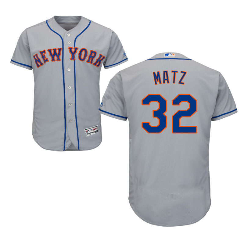 New York Mets Steven Matz #32 Gray Official Cool Base Jersey