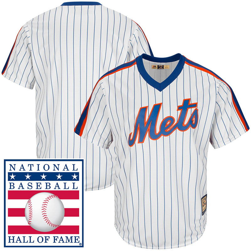 New York Mets White Cooperstown Cool Base Player Jersey