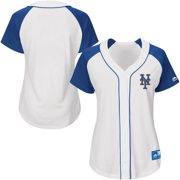 Women's New York Mets Majestic White Fashion Jersey