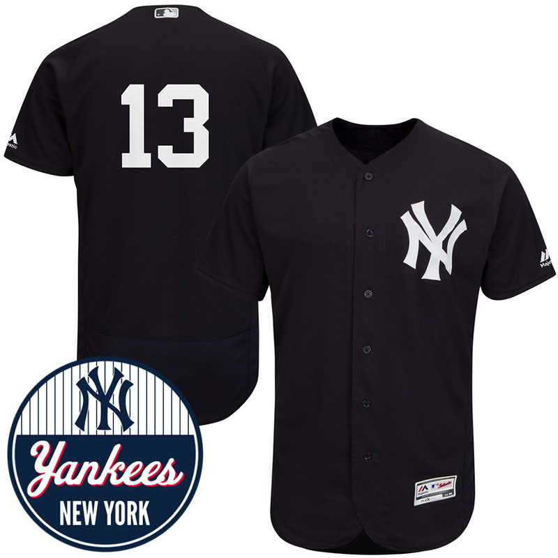 New York Yankees Alex Rodriguez #13 Alternate Navy Flex Base Jersey