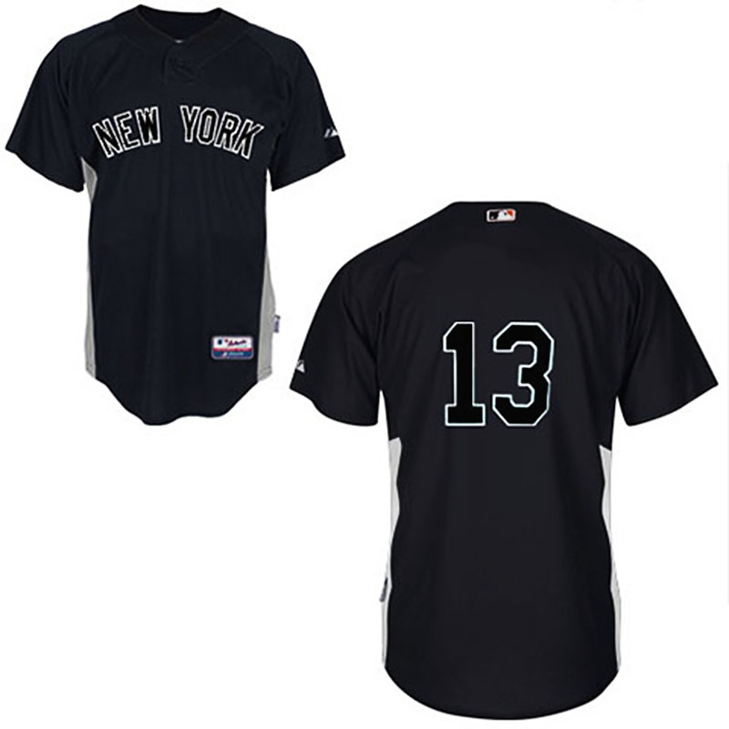 New York Yankees #13 Alex Rodriguez Black Jersey