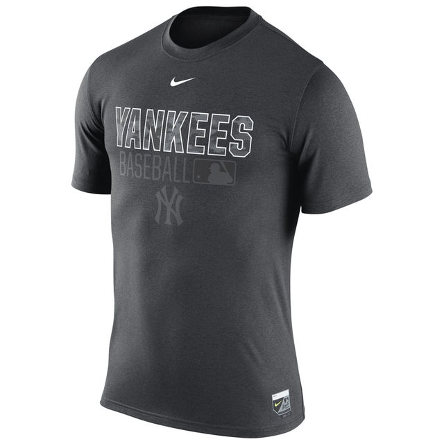 New York Yankees Anthracite 2016 Authentic Collection Legend Issue 1.6 Performance Team T-Shirt