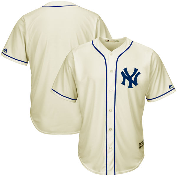 New York Yankees Cream Cool Base Ivory Fashion Team Jersey