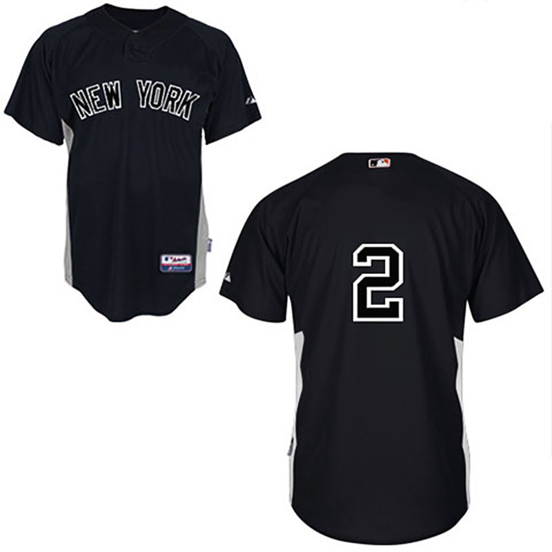 New York Yankees #2 Derek Jeter Youth Black Jersey