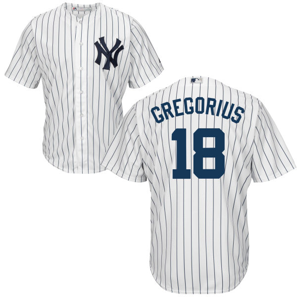 New York Yankees Didi Gregorius #18 Majestic White Authentic Cool base Jersey