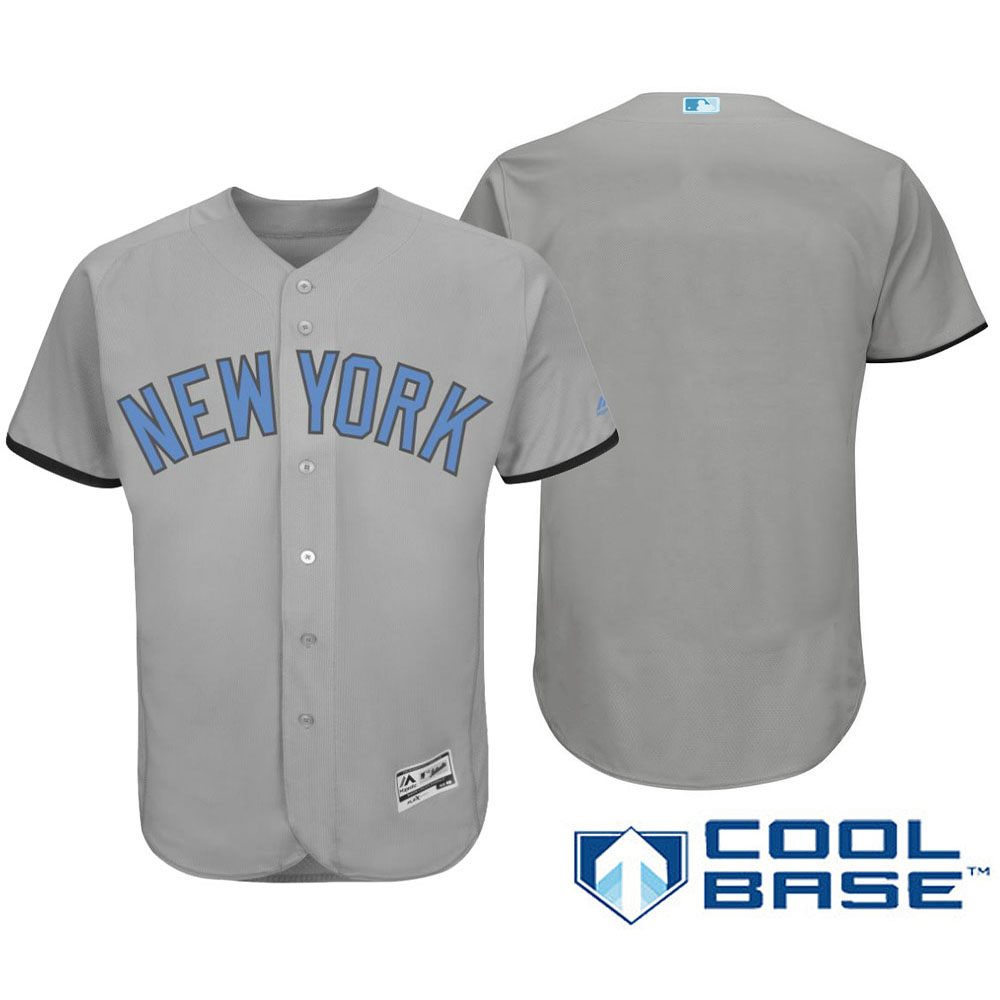 New York Yankees 2016 Father's Day Gray Cool Base Team Jersey