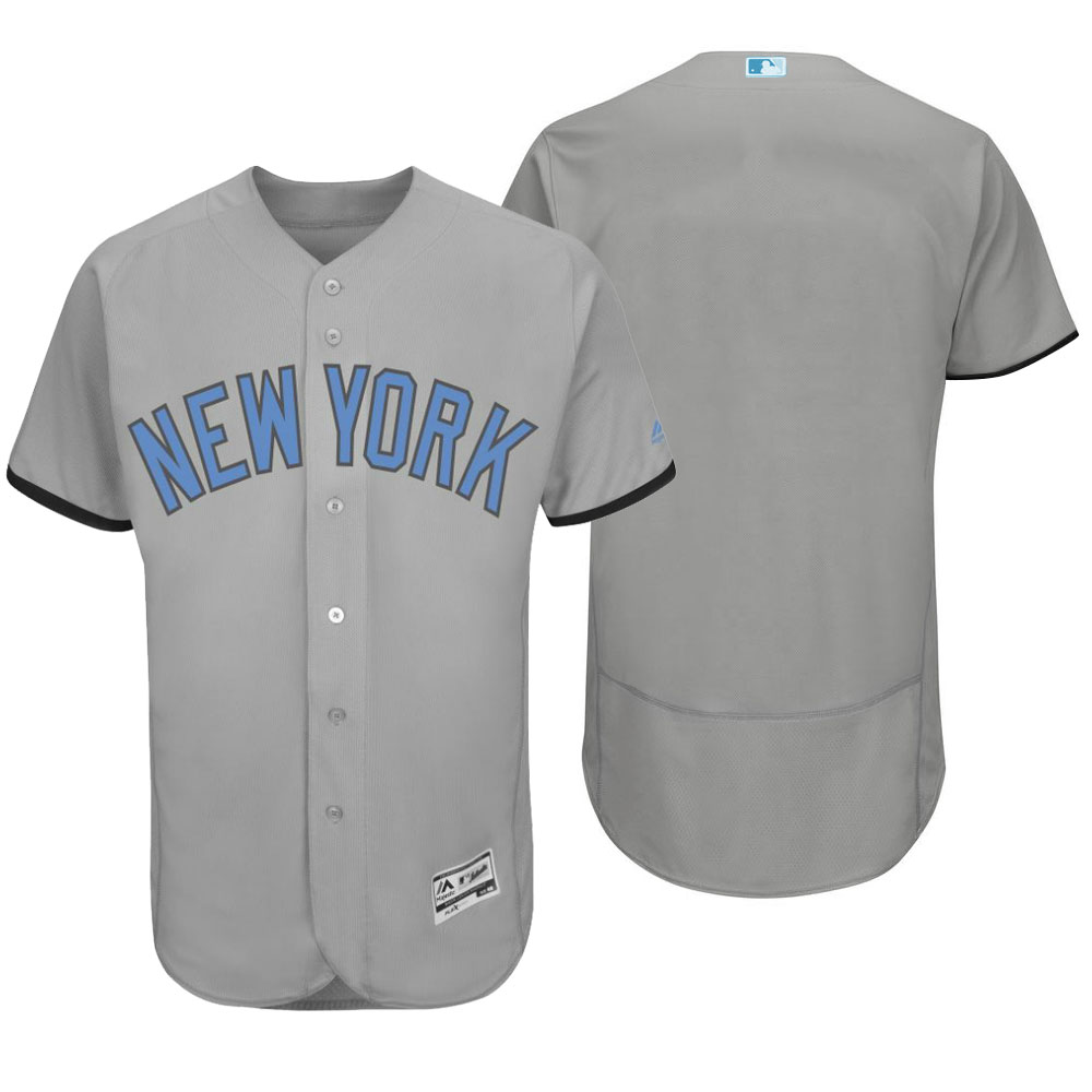 New York Yankees 2016 Father's Day Gray Flex Base Team Jersey