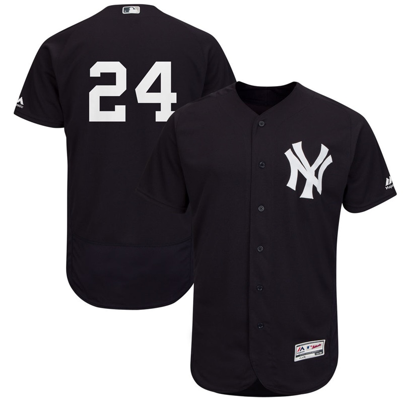 Men New York Yankees Gary Sanchez #24 Navy Fashion Flex Base Jersey