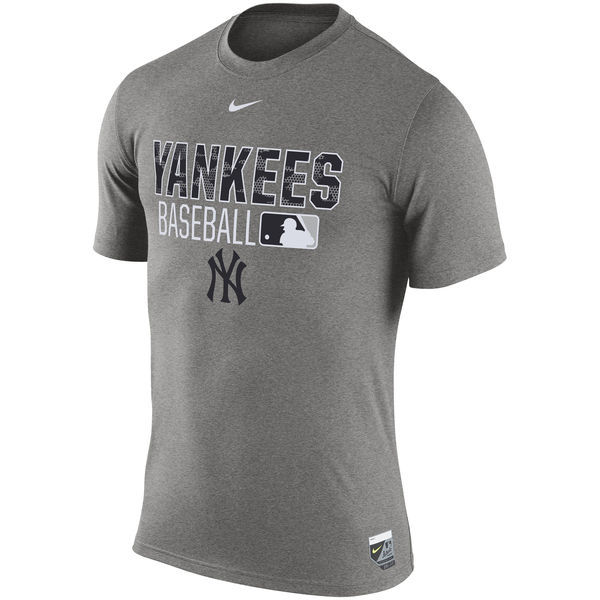 New York Yankees Gray Wordmark Issue Performance T-Shirt