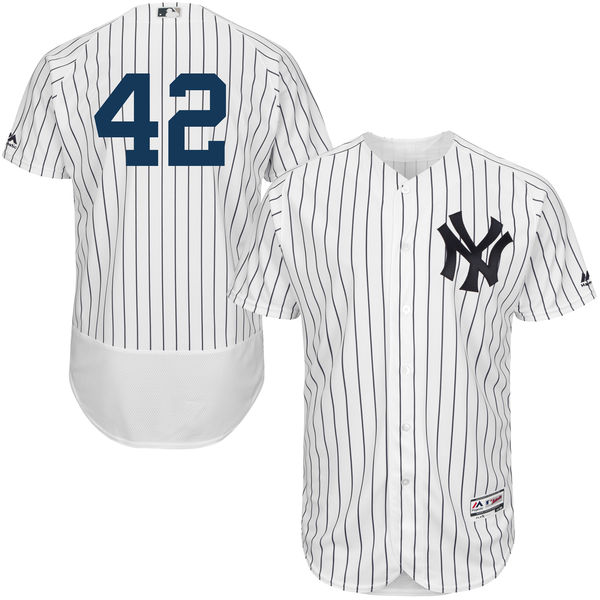 New York Yankees Jackie Robinson White Authentic Collection Flexbase Jersey