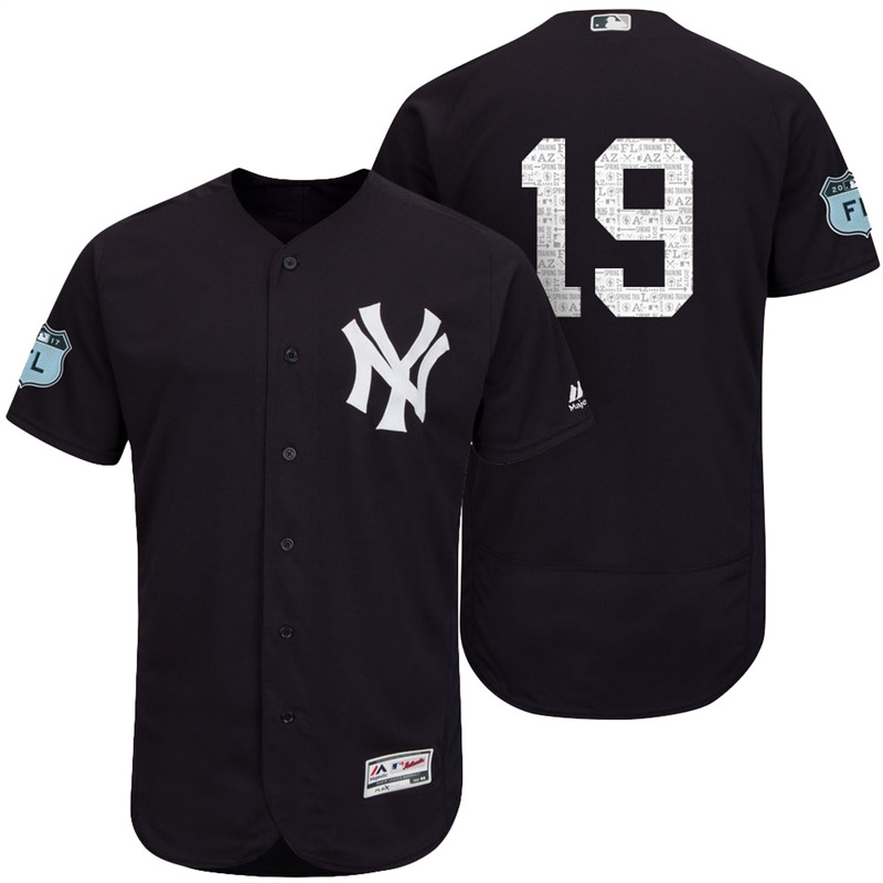 New York Yankees Masahiro Tanaka #19 Navy 2017 Spring Training Grapefruit League Patch Authentic Collection Flex Base Jersey