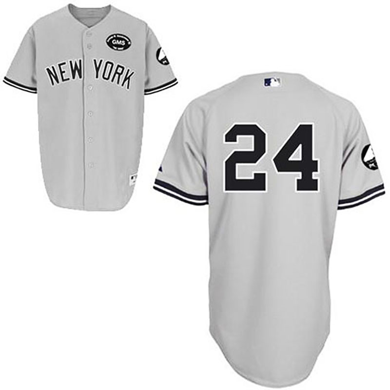 New York Yankees #24 Robinson Cano GMS Grey Jersey