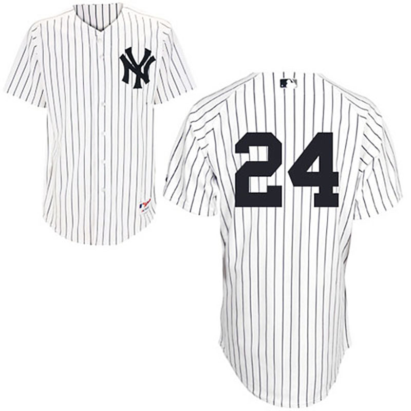 New York Yankees #24 Robinson Cano White Home Jersey