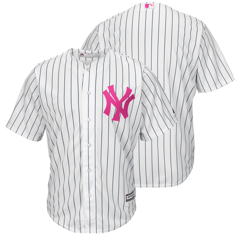 New York Yankees White Home 2016 Mother's Day Cool Base Team Jersey