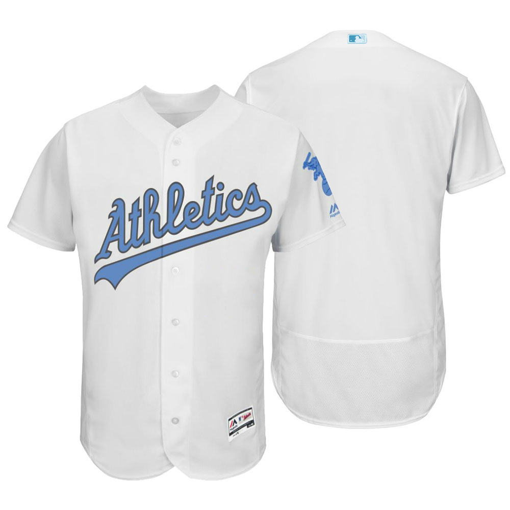 Oakland Athletics 2016 Father's Day White Flex Base Team Jersey