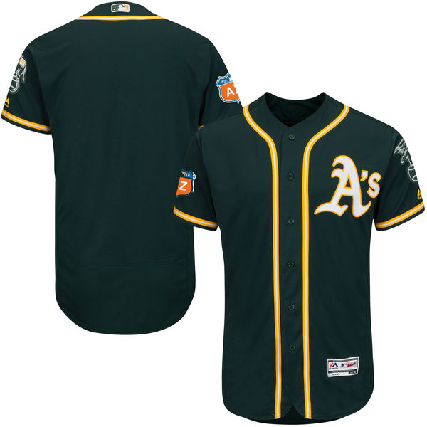 Oakland Athletics Green 2016 Spring Training Flexbase Authentic Collection Team Jersey