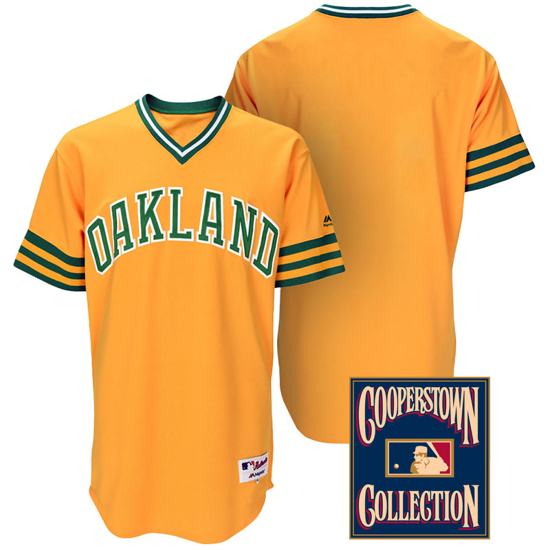 Oakland Athletics Gold Turn Back the Clock Throwback Team Jersey