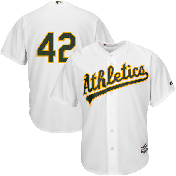 Oakland Athletics Jackie Robinson #42 Majestic White Cool Base Jersey