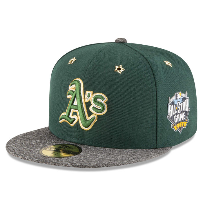 Oakland Athletics New Era Green 2016 MLB All-Star Game Patch 59FIFTY Fitted Hat