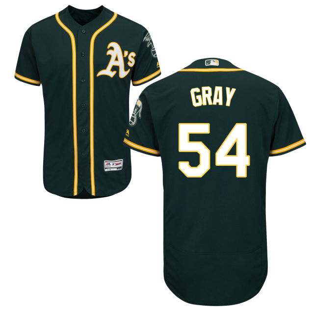 Oakland Athletics Sonny Gray #54 Green Flexbase Authentic Collection Player Jersey