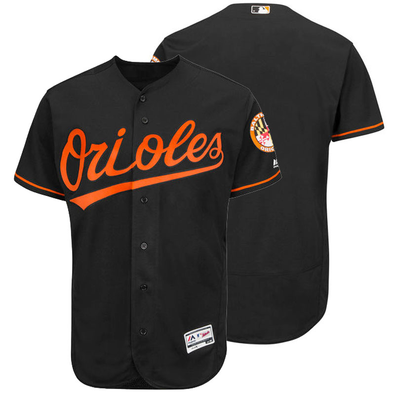 Baltimore Orioles Majestic Black Flexbase Authentic Collection Team Jersey